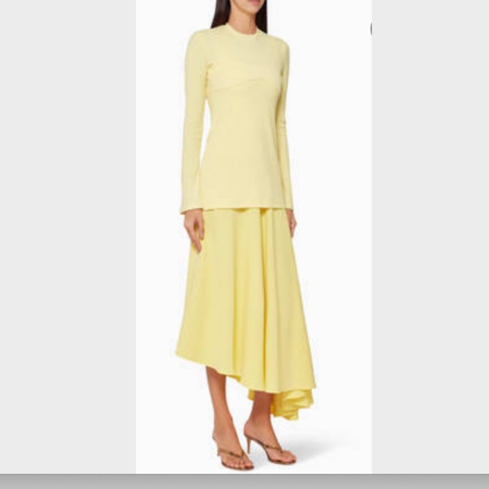 MAGGIE MARILYN + NET SUSTAIN I'm All In ribbed-knit and satin-crepe dress